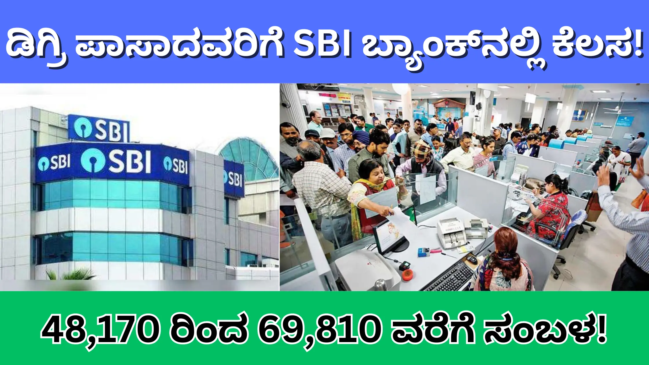 SBI Bank recruitment 2024 For Degree Holders